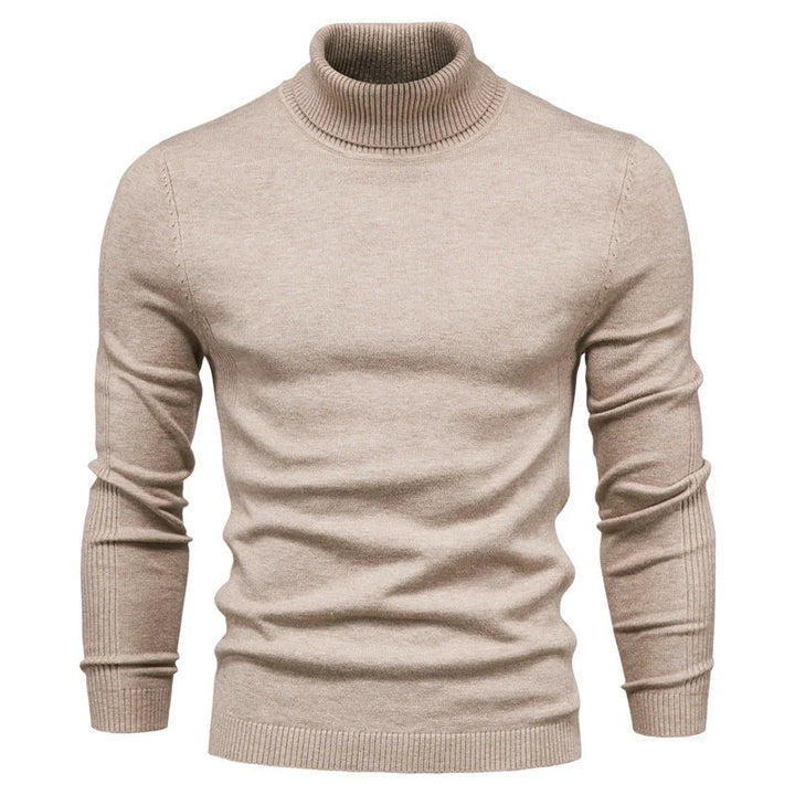 Carlo -  Casual Solid Color Turtleneck Sweater