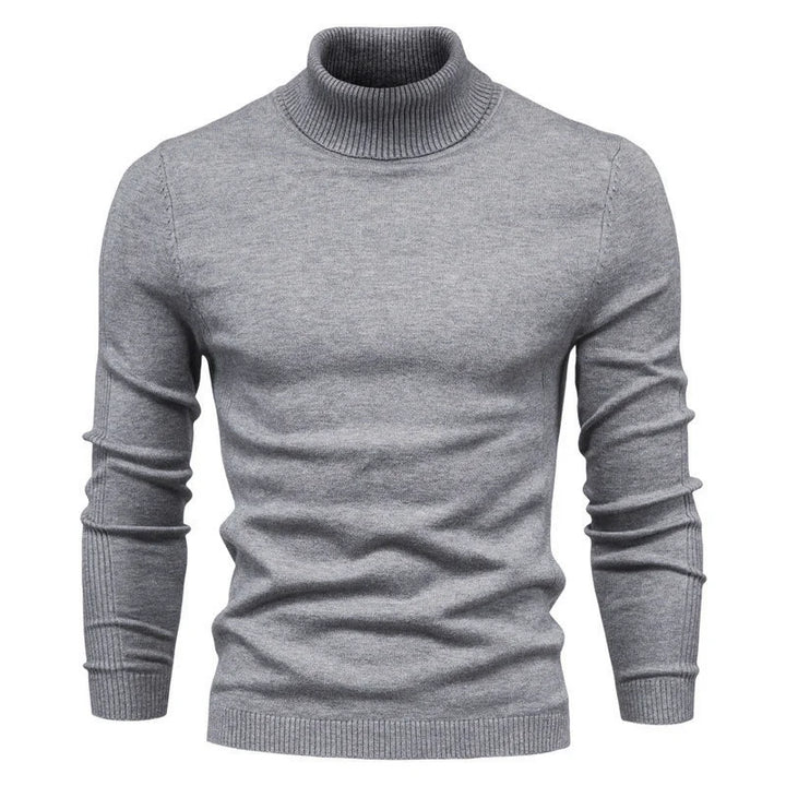Carlo -  Casual Solid Color Turtleneck Sweater
