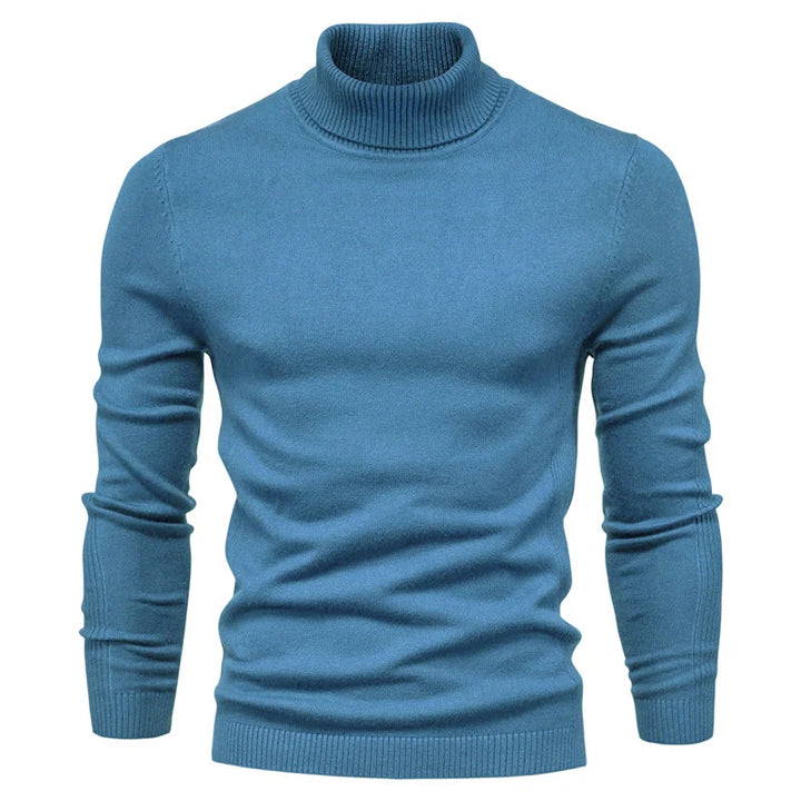 Carlo -  Casual Solid Color Turtleneck Sweater