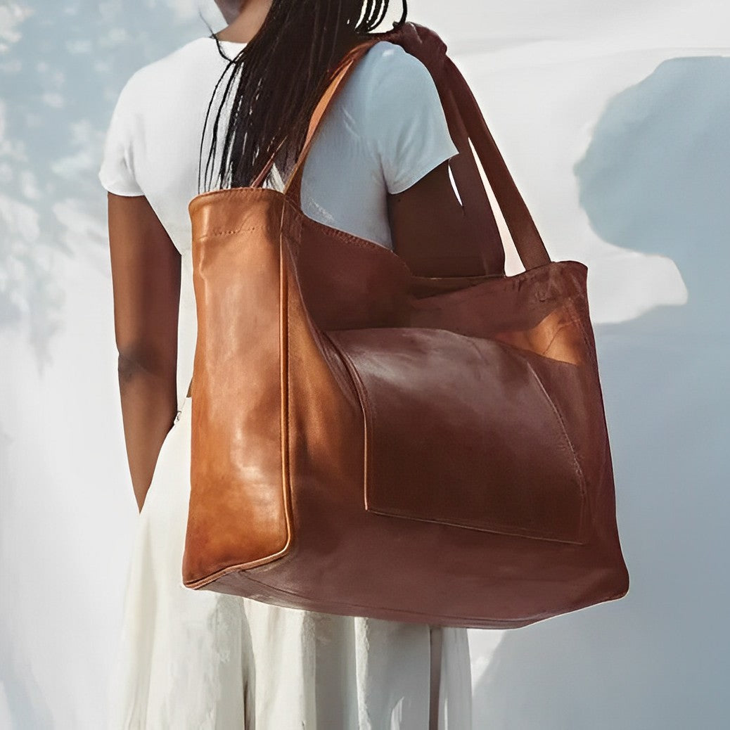 Brezza™- Vintage leather shoulder bag