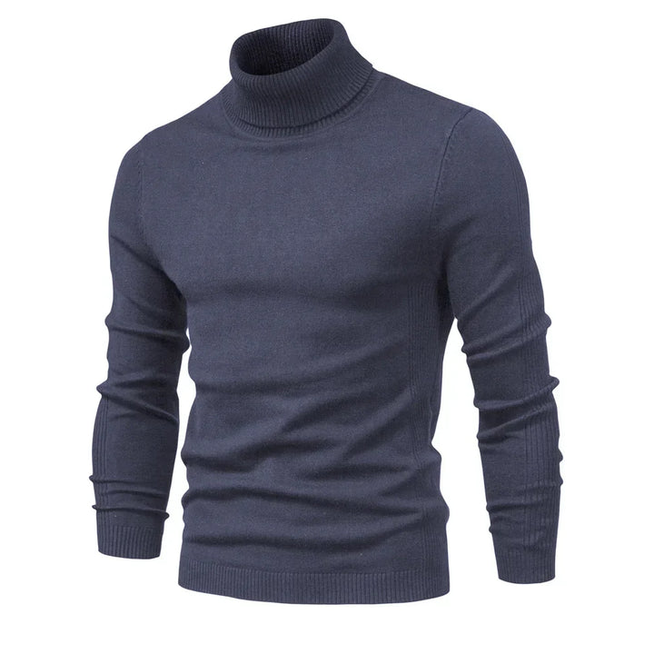 Carlo -  Casual Solid Color Turtleneck Sweater