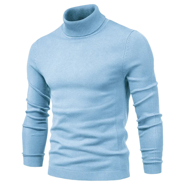 Carlo -  Casual Solid Color Turtleneck Sweater
