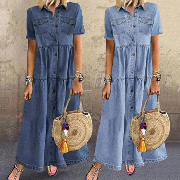 Sanna | classic slimming denim dress