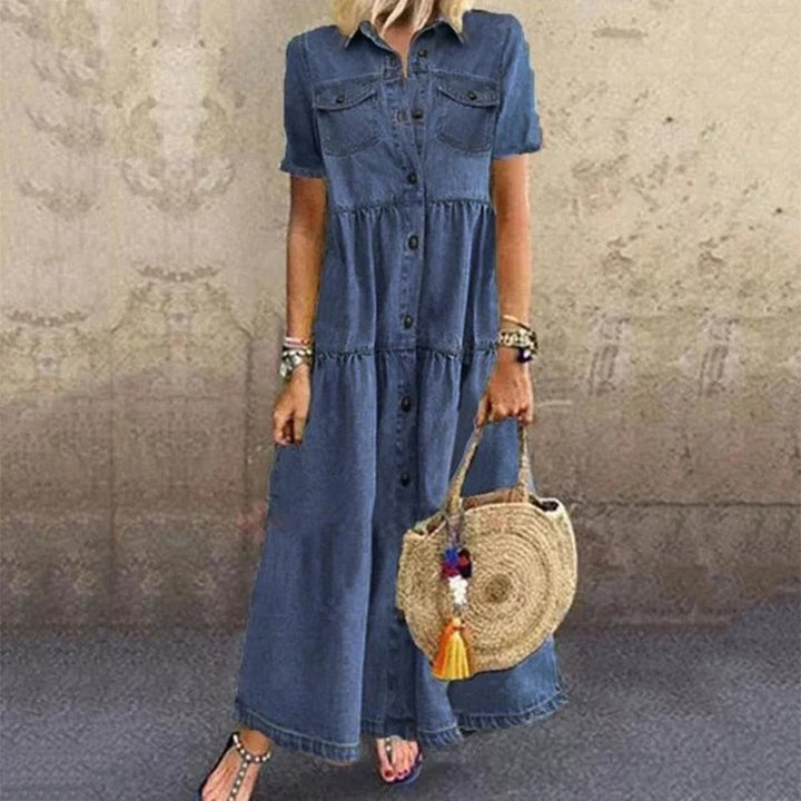 Sanna | classic slimming denim dress