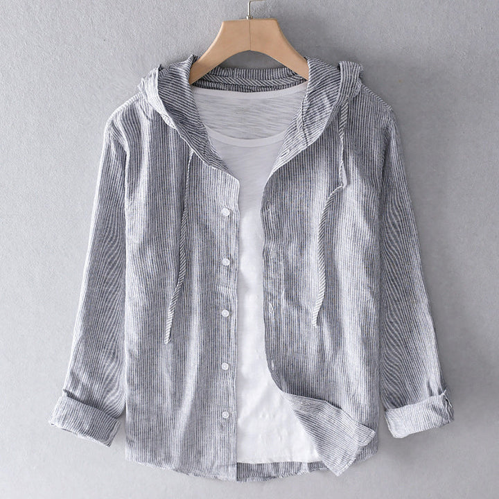 DEVIN® | Hooded  Breathable Linen Shirt