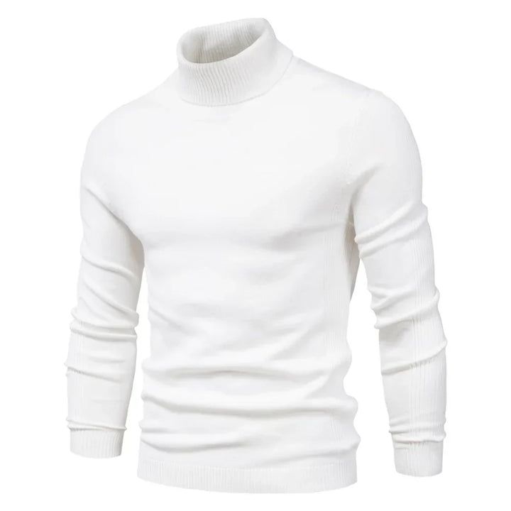 Carlo -  Casual Solid Color Turtleneck Sweater