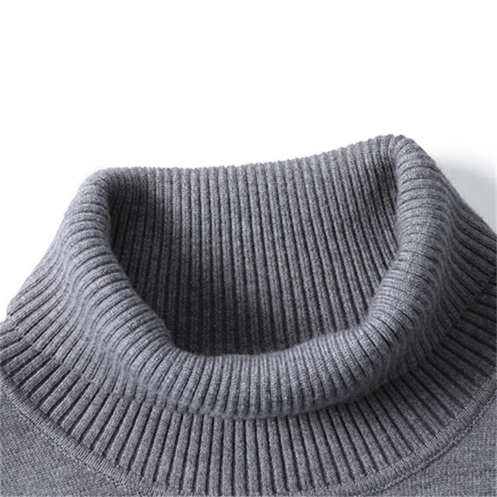 Carlo -  Casual Solid Color Turtleneck Sweater