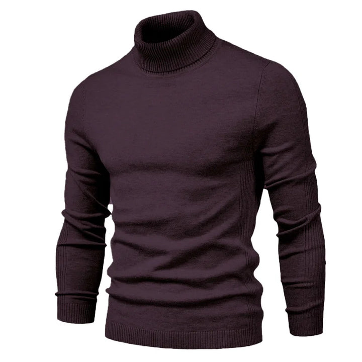 Carlo -  Casual Solid Color Turtleneck Sweater