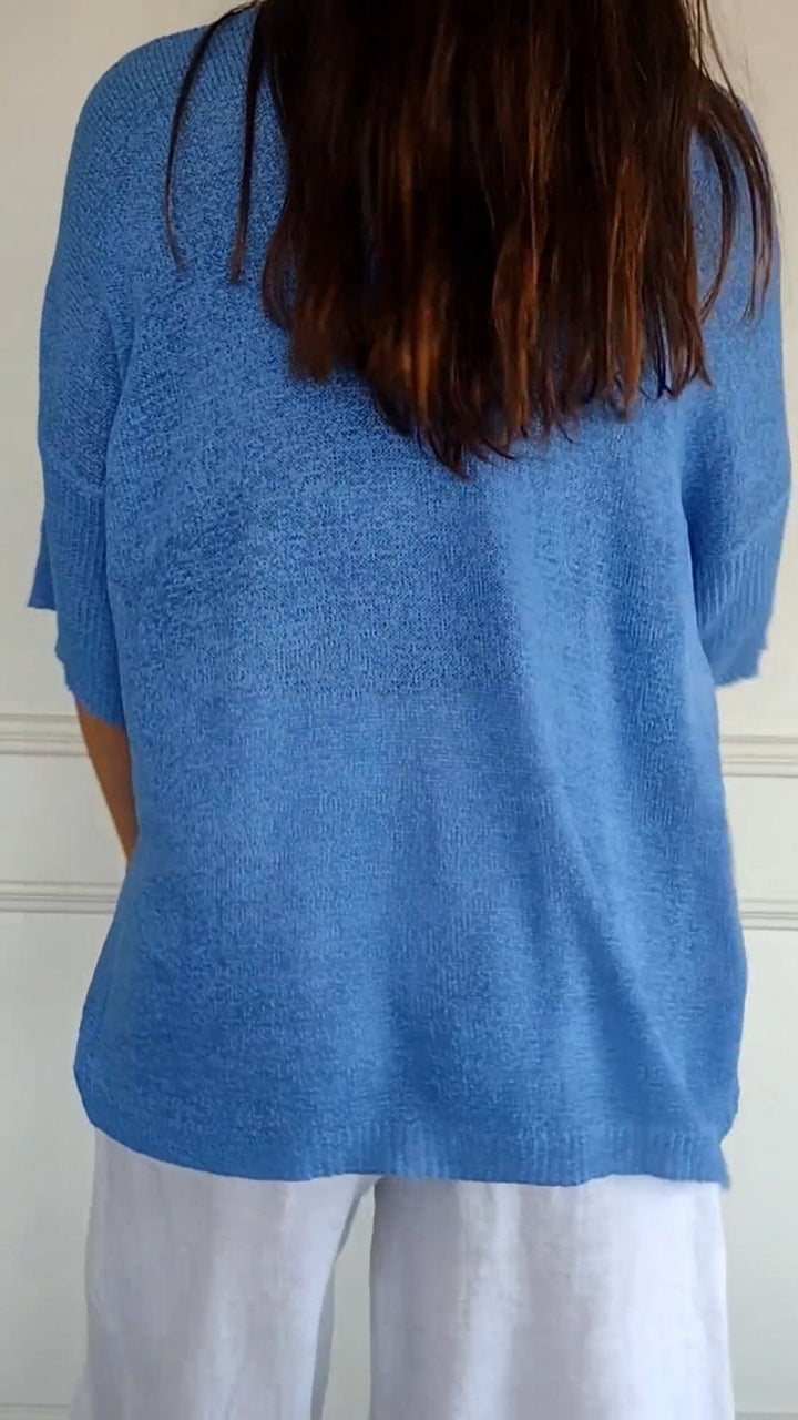 Amanda™ Knit Top with V-neck