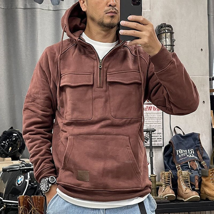 ALEX - Comfortable winter hoodie with zipper