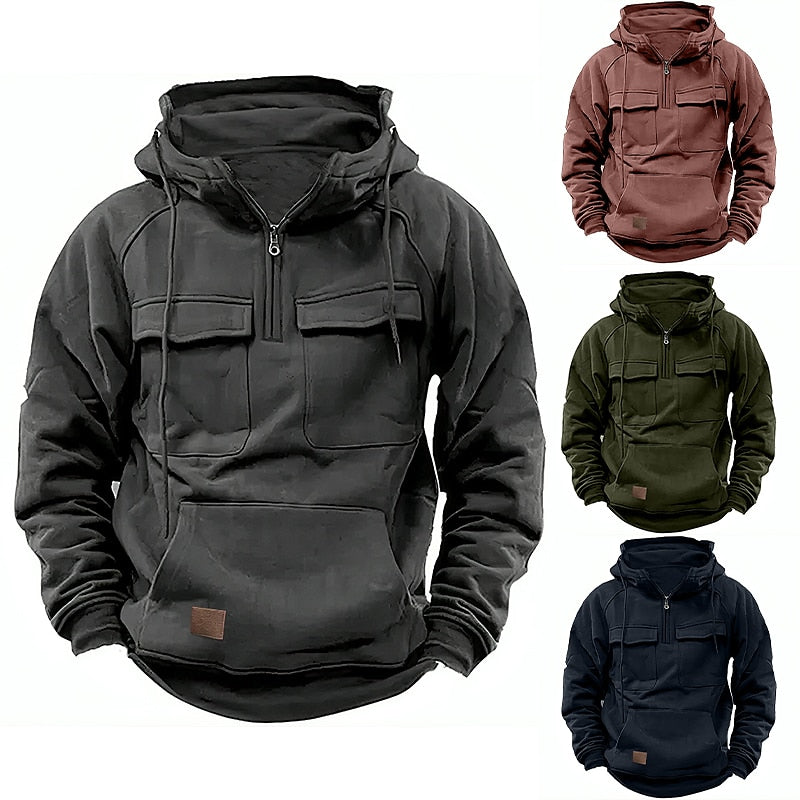 ALEX - Comfortable winter hoodie with zipper