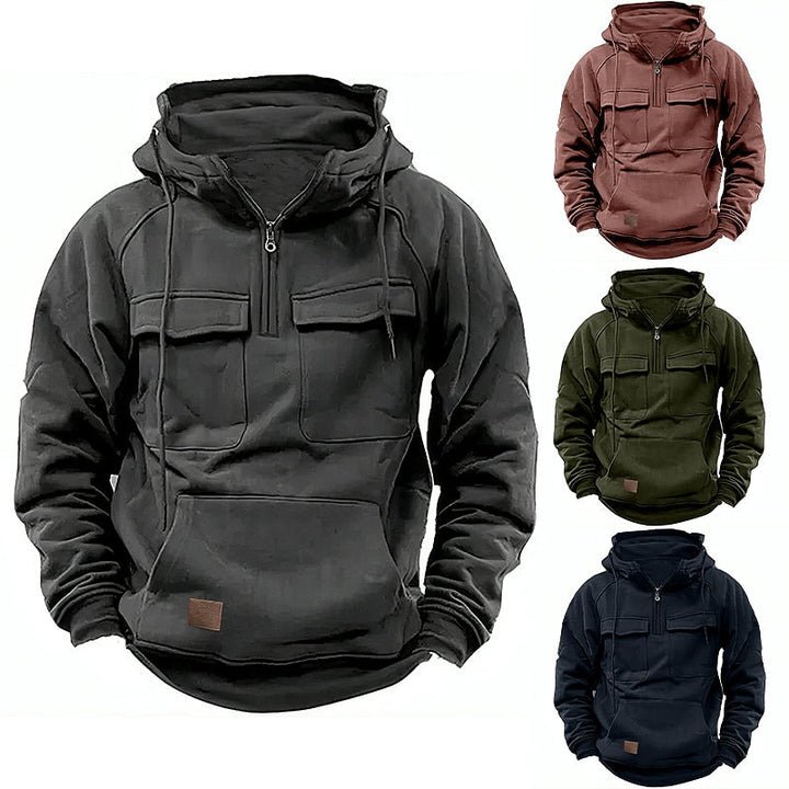 ALEX - Comfortable winter hoodie with zipper
